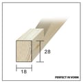 Vuren keeplat 18x28mm FSC product photo