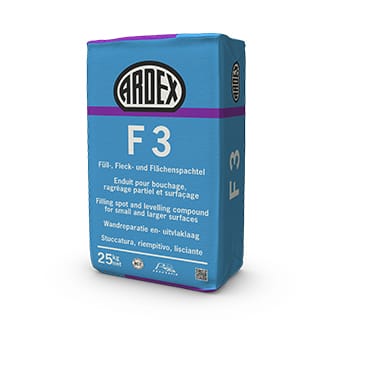 Ardex F3 wandegalisatie