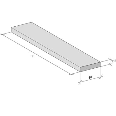 Holonite binnendeurdorpel 100cm