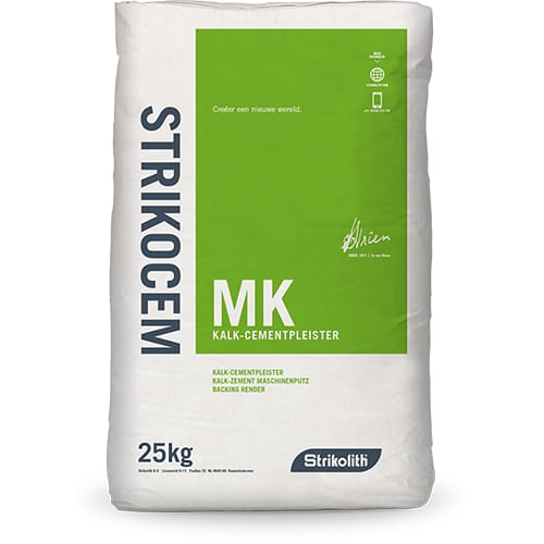 Strikocem MK kalk-cement pleister | Stiho.nl Strikocem MK kalk-cement pleister