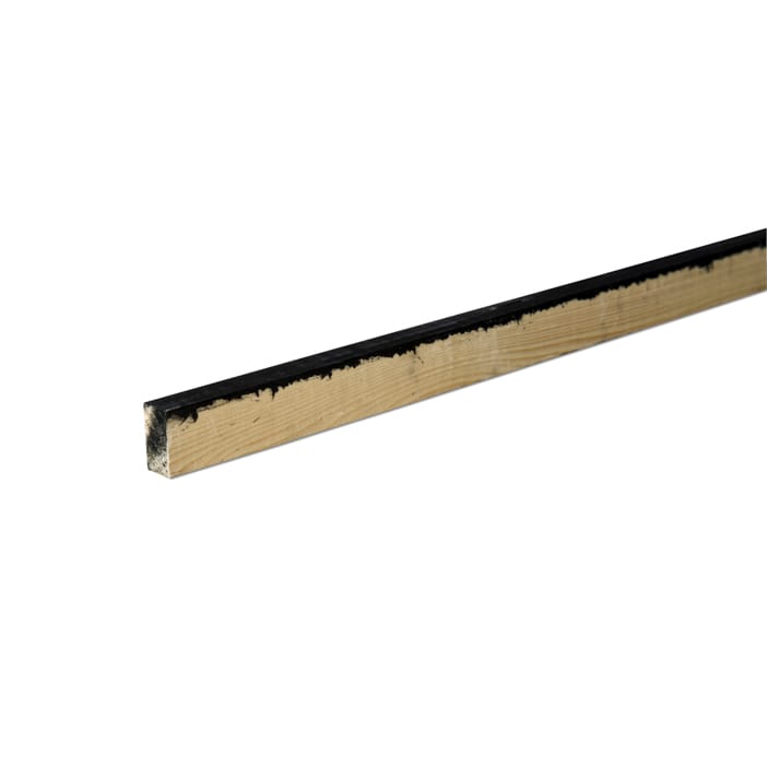 Vuren kantlat zwart 18x34mm FSC