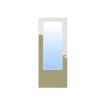 Boarddeur vpl groot glas 201,5cm FSC