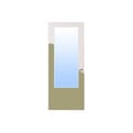 Boarddeur vpl groot glas 201,5cm FSC product photo