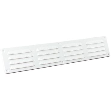 Schoepenrooster aluminium wit