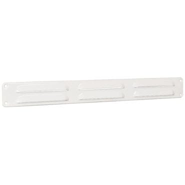 Schoepenrooster aluminium wit