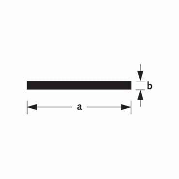 Platprofiel aluminium 15x2mm 100cm