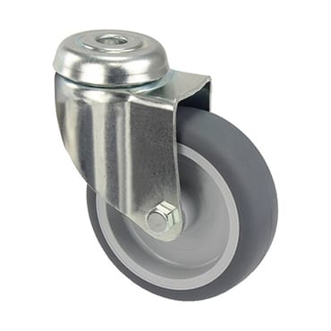 Rubberband zwenkwiel gat 50mm