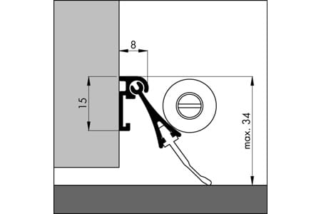 Ellen automatische valdorpel 93cm | Stiho.nl Ellen automatische valdorpel 93cm