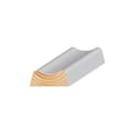 Grenen platstuk hol wit 18x44mm FSC product photo
