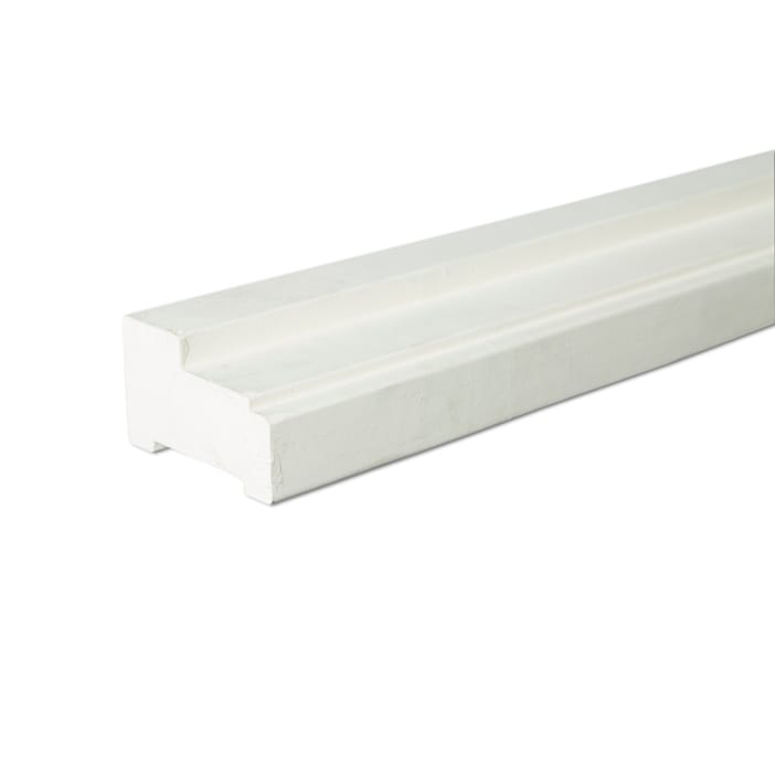 Hardhout profiel A wit gegrond 590cm FSC