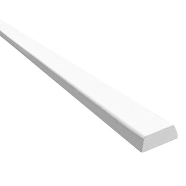 MDF koplat V313 schuin wit 12x45mm FSC