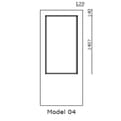 Opdekdeur ral9010 links gr.glas 201,5cm product photo