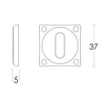 Intersteel rozet SL vierkant mat product photo