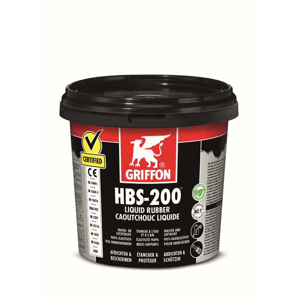 Griffon HBS-200 Liquid rubber 1L | Stiho.nl Griffon HBS-200 Liquid rubber 1L