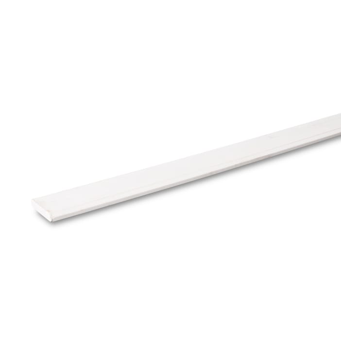 Hardhouten plint wit 12x90mm FSC