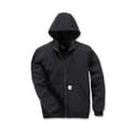 Carhartt fleece hoodie rits zwart product photo