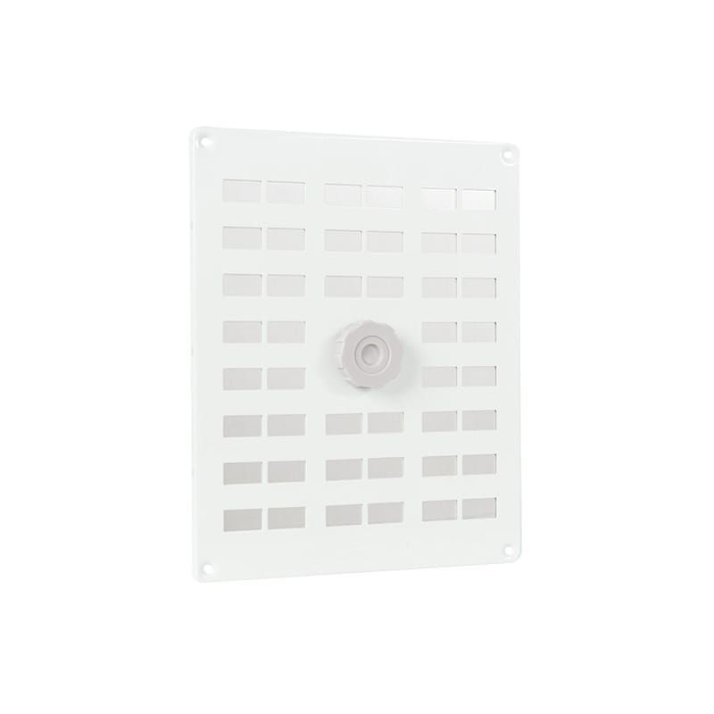Schuifrooster aluminium wit