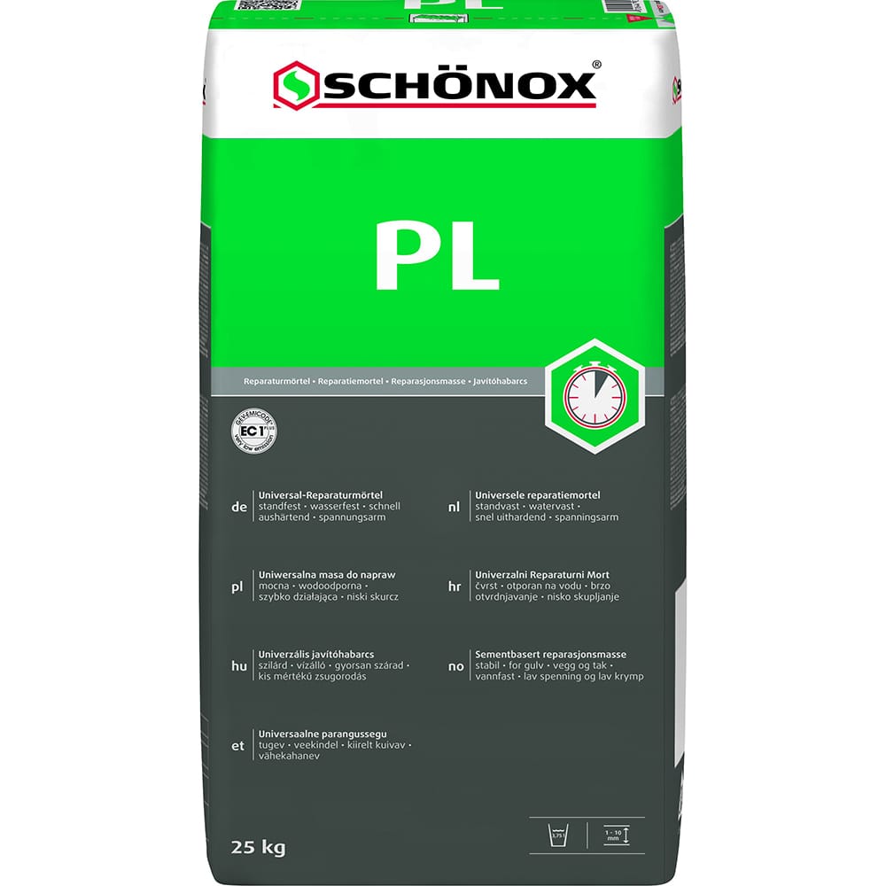 Schonox PL reparatiemortel 25kg | Stiho.nl Schonox PL reparatiemortel 25kg