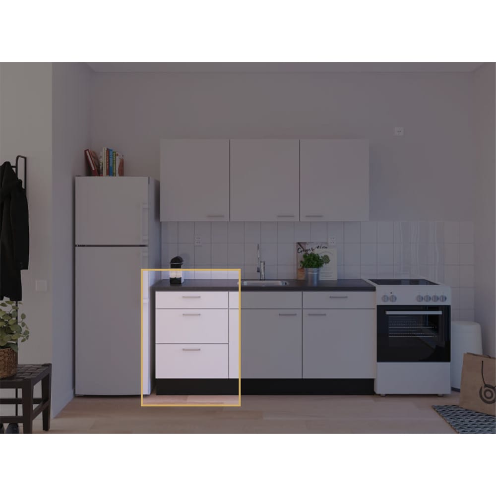 Ladenkast eco 1 wit 87x57cm FSC