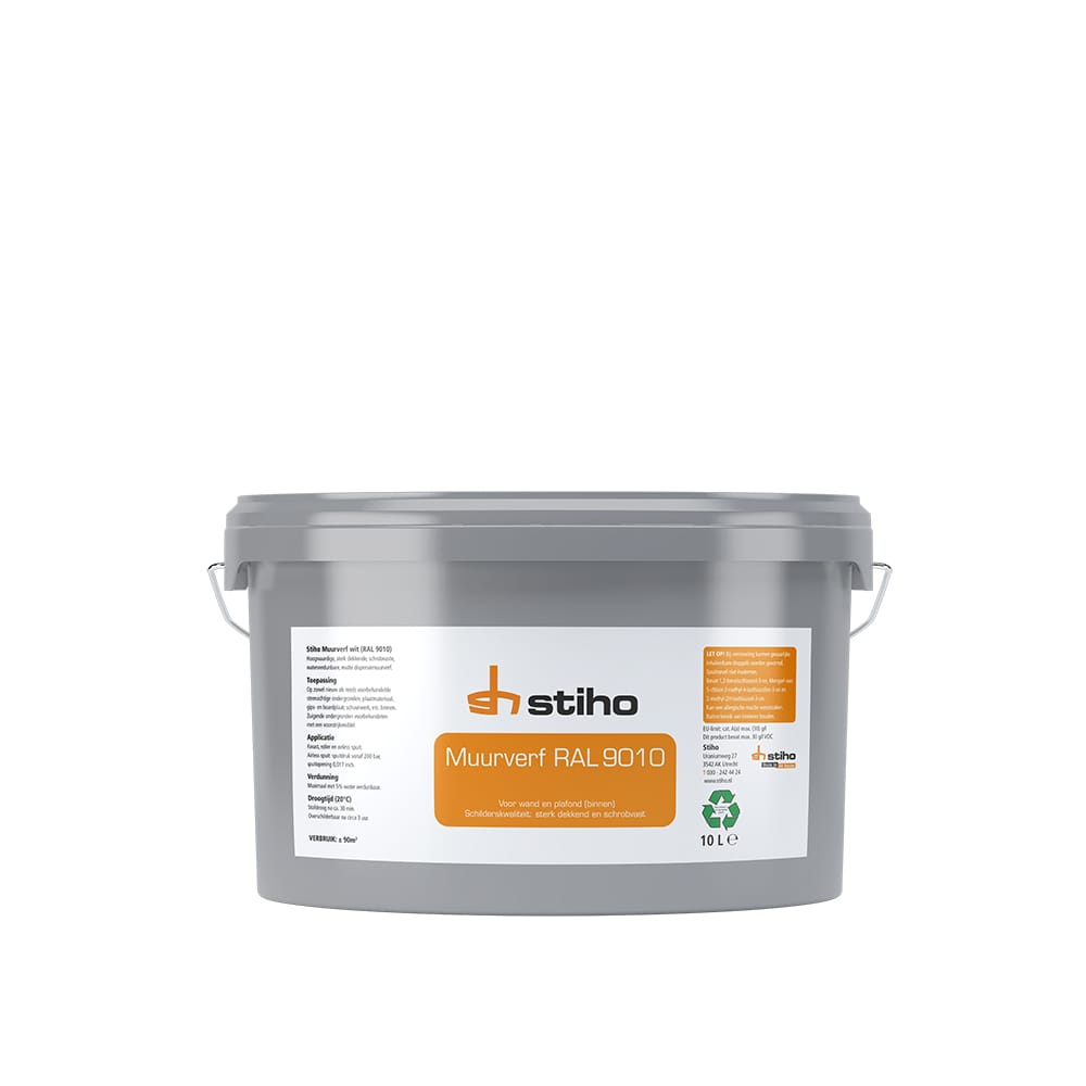 Stiho muurverf binnen 10ltr | Stiho.nl Stiho muurverf binnen 10ltr