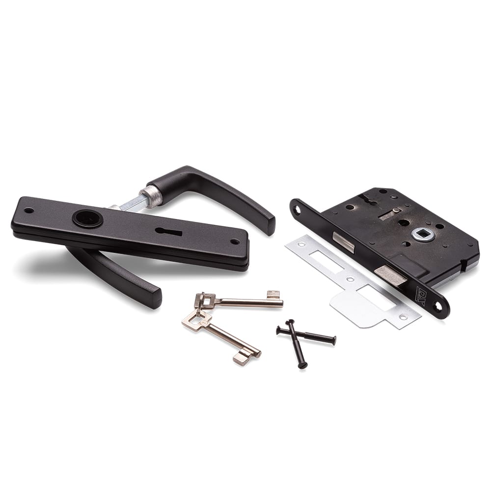 DX deurgreepset D&N D50 SL56 zwart | Stiho.nl DX deurgreepset D&N D50 SL56 zwart