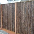 Tuinscherm bamboemat zwart product photo