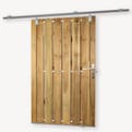 Tuindeur schuif grenen groen PEFC product photo