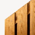 Tuinscherm Garderen grenen bruin schuin product photo