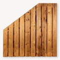 Tuinscherm Garderen grenen bruin schuin product photo