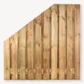 Tuinscherm Garderen grenen groen schuin product photo