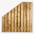 Tuinscherm Garderen vuren groen schuin product photo