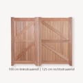 Tuindeur dubbel hardhout verzinkt LR product photo