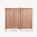 Tuindeur dubbel hardhout verzinkt LR product photo