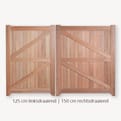 Tuindeur dubbel hardhout verzinkt LR product photo