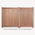 Tuindeur dubbel hardhout verzinkt LR product photo