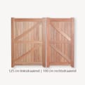 Tuindeur dubbel hardhout verzinkt RL product photo