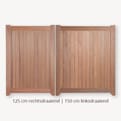 Tuindeur dubbel hardhout verzinkt RL product photo