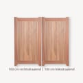Tuindeur dubbel hardhout zwart beslag product photo