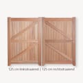 Tuindeur dubbel hardhout zwart beslag product photo