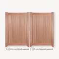Tuindeur dubbel hardhout zwart beslag product photo