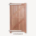 Tuindeur hardhout verzinkt beslag links product photo