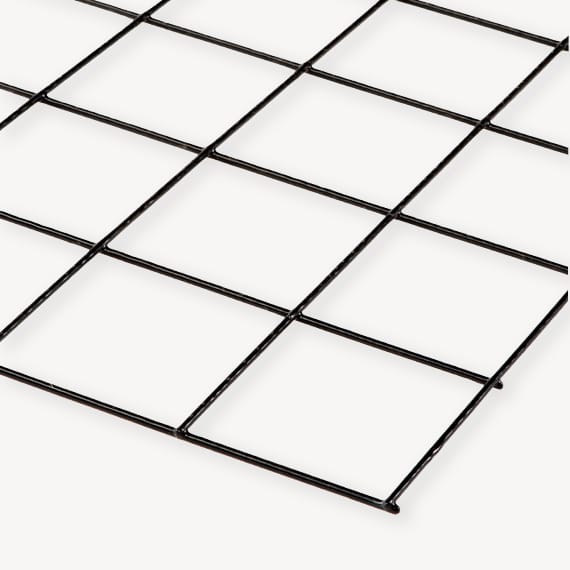 Tuinscherm gaaspaneel zwart mw10