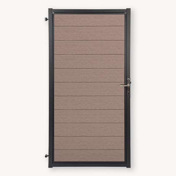 Tuindeur Velufence weng&eacute; brown