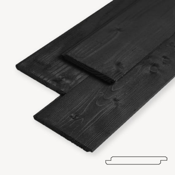 Douglas halfhoutrabat zwart 20x200 PEFC | Stiho.nl Douglas halfhoutrabat zwart 20x200 PEFC