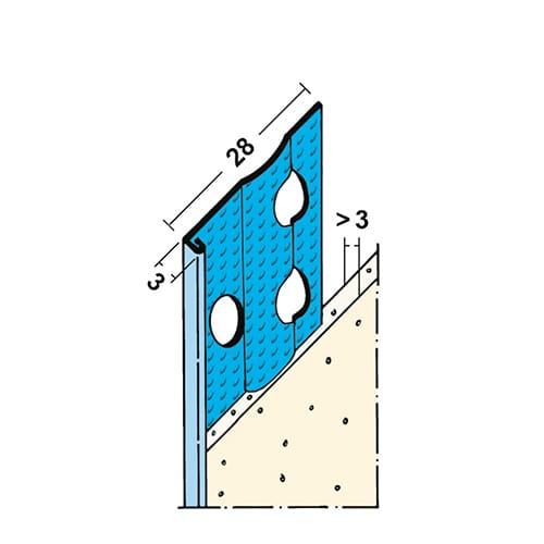 Profiel stucstop Slimgrip 1236 3mm