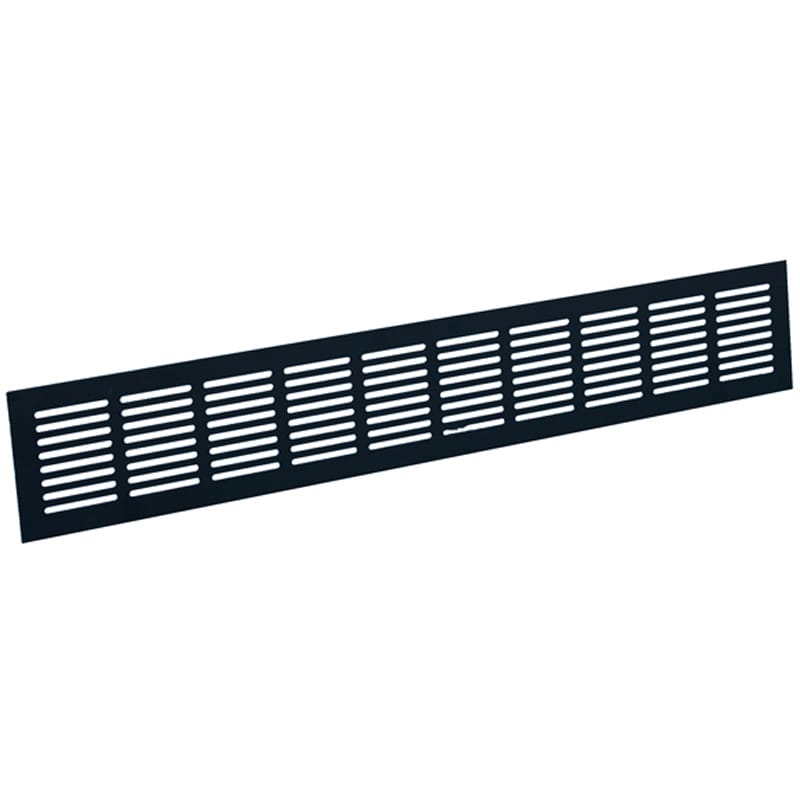 Plintrooster aluminium zwart