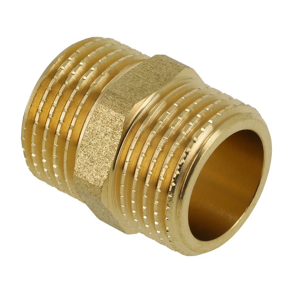 BONFIX dubbele nippel messing | Stiho.nl BONFIX dubbele nippel messing