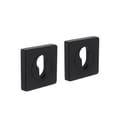 Intersteel rozet PC vierkant mat zwart product photo