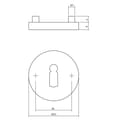 Intersteel rozet SL rond RVS geborsteld product photo