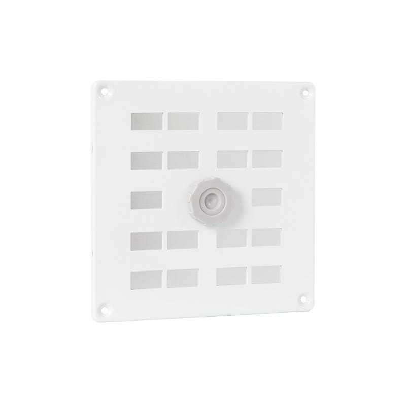 Schuifrooster aluminium wit
